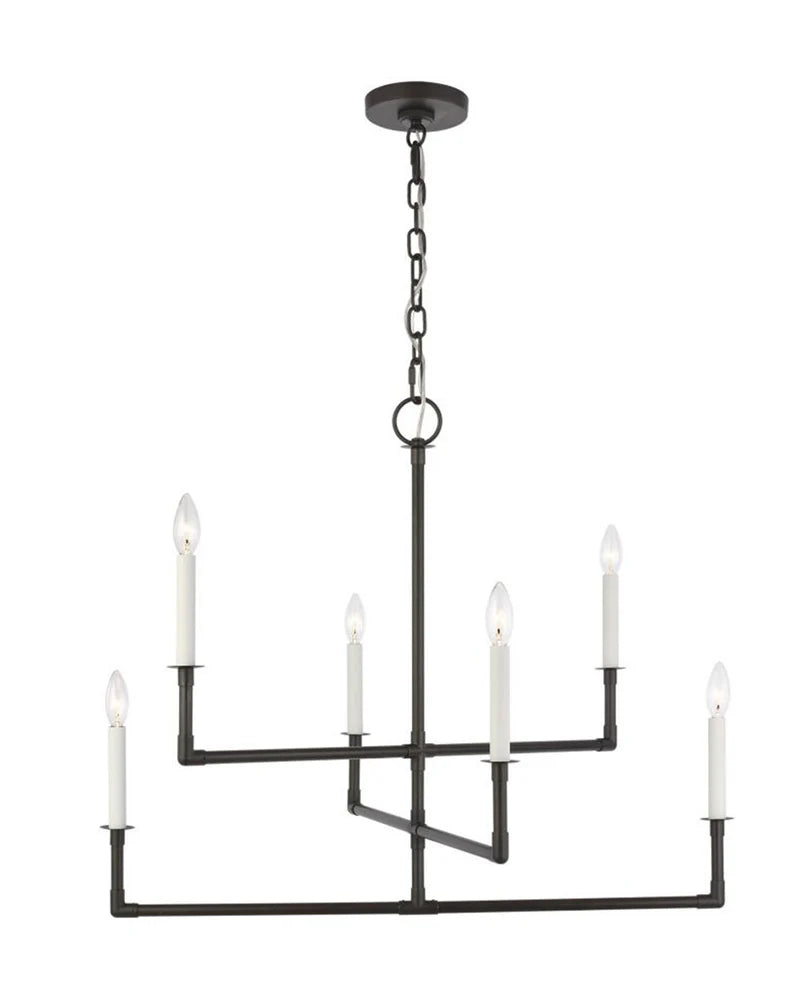 Camille Aged Iron Chandelier